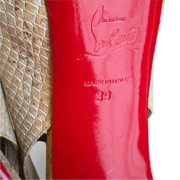 Christian Louboutin Private number 120
snakeskin RETAIL 995 - Picture 7 of 7